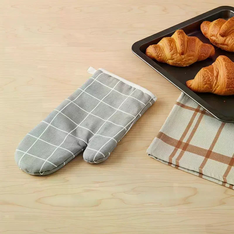 Heat-Resistant Oven Gloves – Thickened Insulated Kitchen Mitts Oven Mitts Nixie