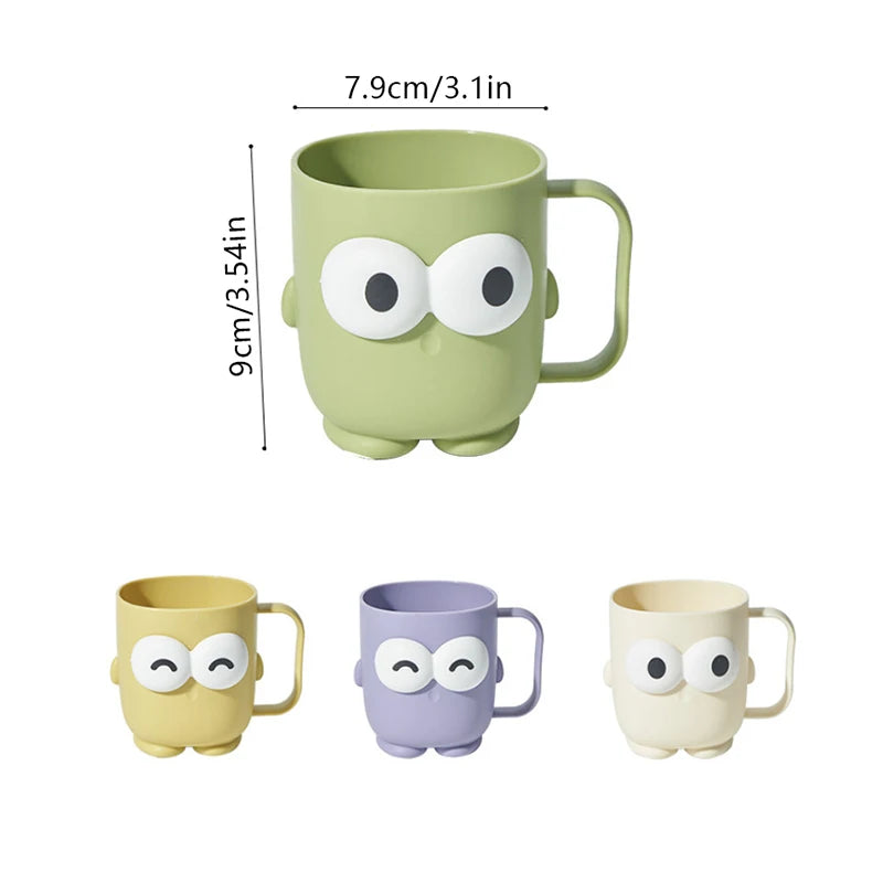 Cute Cartoon Toothbrush Holder & Mouthwash Cup – PP Plastic Toothbrush Holder Cup Nixie