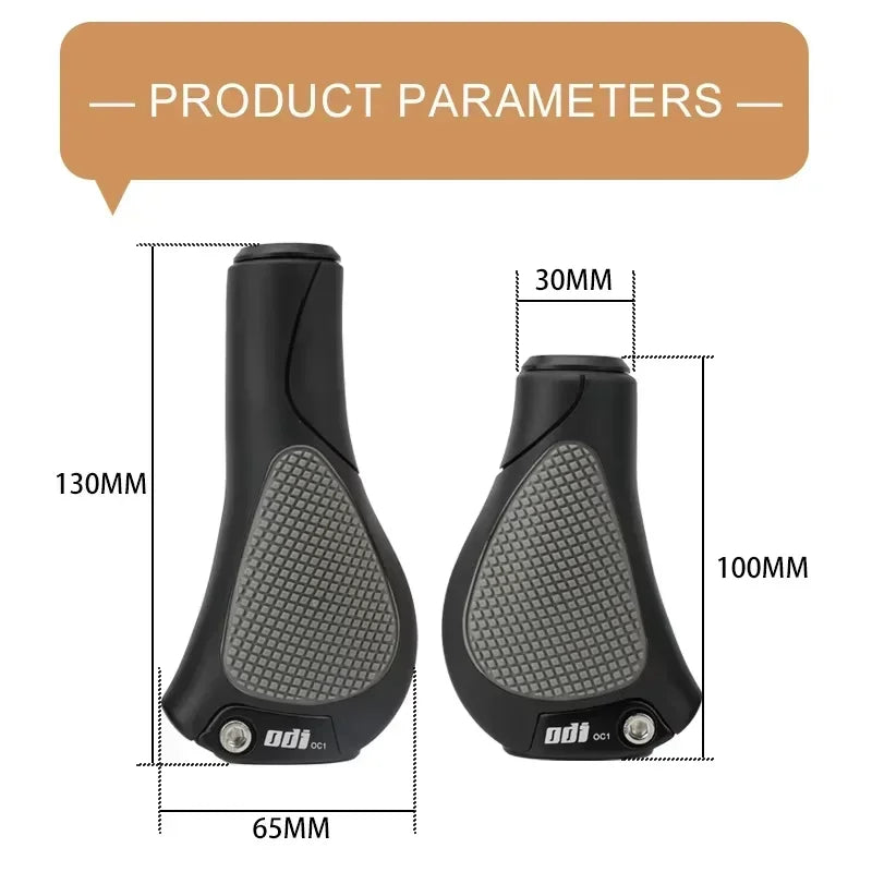 ODI Lock-On Ergonomic MTB Bicycle Grips – Aluminum & Rubber MTB Handlebar Grips Nixie