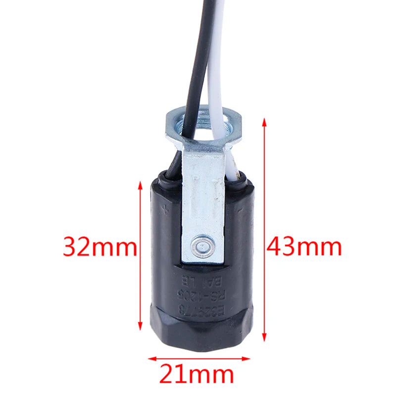 5-Pack E12 Candelabra Keyless Light Sockets with 15cm Leads