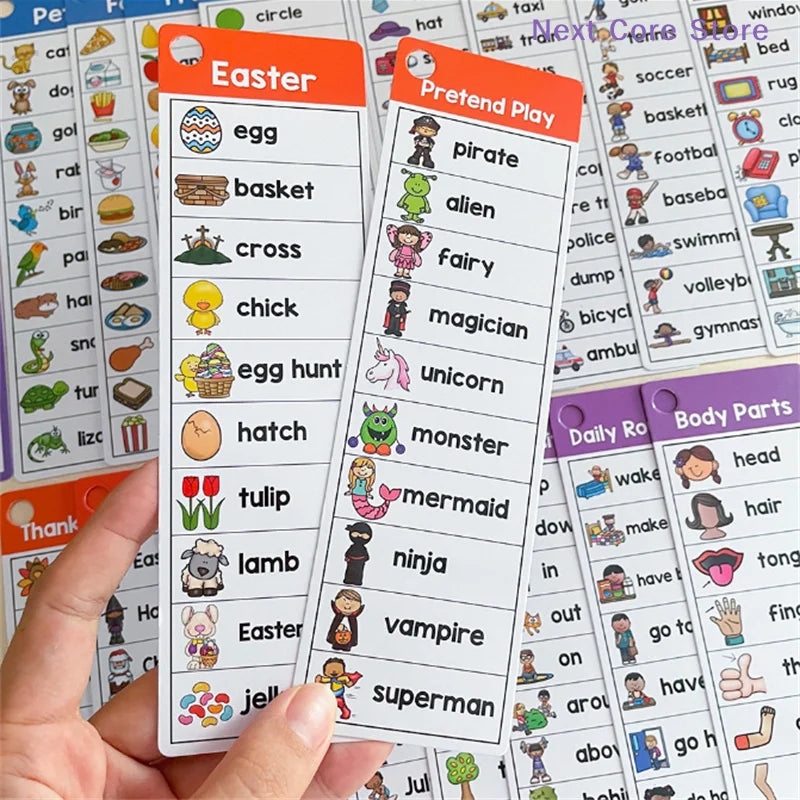 Kids English Vocabulary Flashcards – Seasons, Weather & Animals Educational Flashcards Nixie
