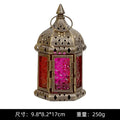 Moroccan Hanging Glass Candle Lantern | Iron Pendant Stand Candle Lantern Nixie WHITE