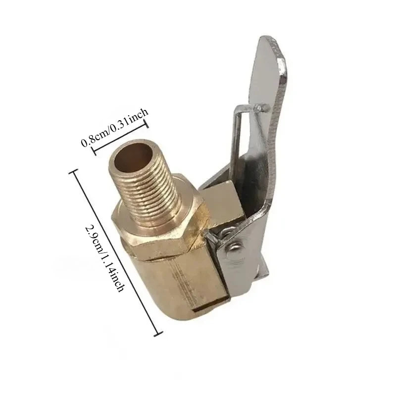 8mm Tire Air Chuck Inflator Valve Clip Clamp Connector Adapter Tire Inflator Adapter Nixie