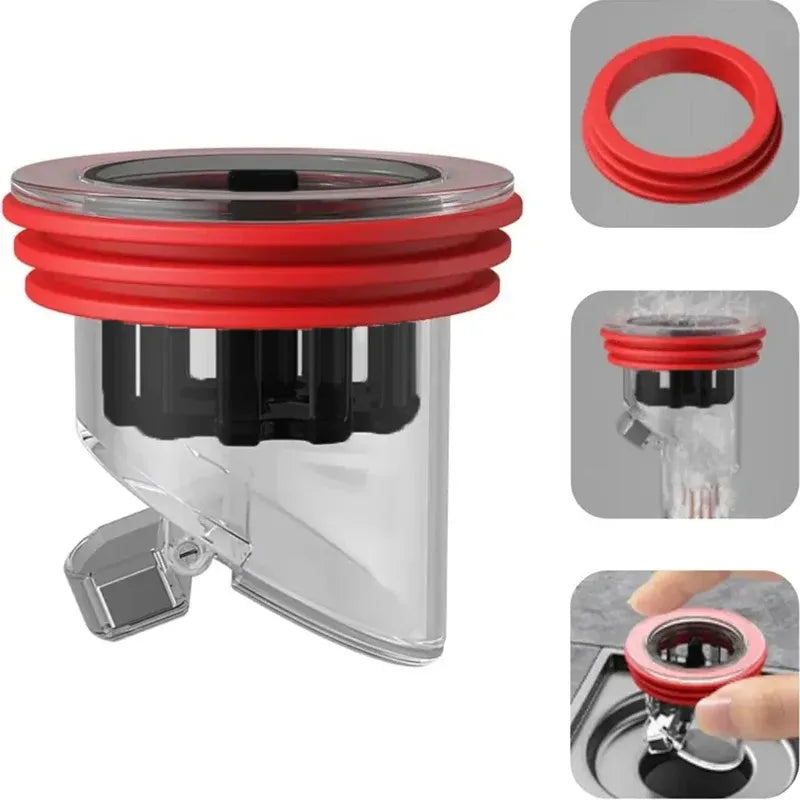 Odor Proof Floor Drain Valve & Sewer Core Backflow Preventer Floor Drain Insert Nixie
