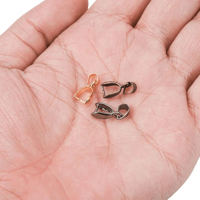 20pcs Gold Copper Pendant Clasp Hook Bails for DIY Jewelry Jewelry Findings Nixie