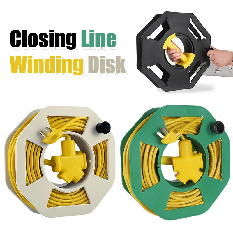 Portable Plastic Cable Winding Reel Wire Storage Organizer