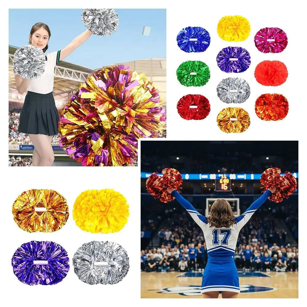 Colorful Cheerleader Pom Poms 30x37cm Dance & Party Props Cheerleader Pom Poms Nixie