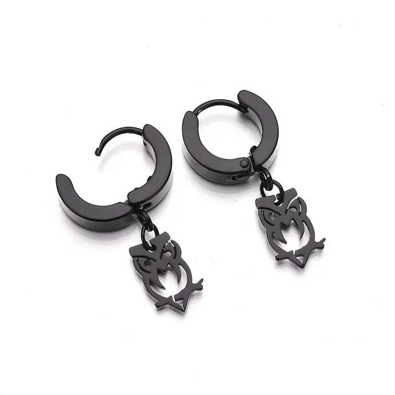 5/10 Pair Stainless Steel Dangle Earrings – Cross, Heart & Life Tree Dangle Earring Set Nixie