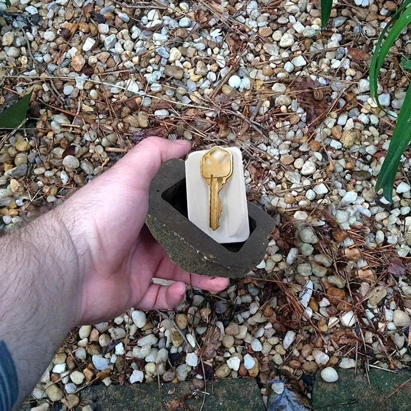 Fake Rock Key Hider – Outdoor Hidden Stone Key Box Hidden Key Box Nixie