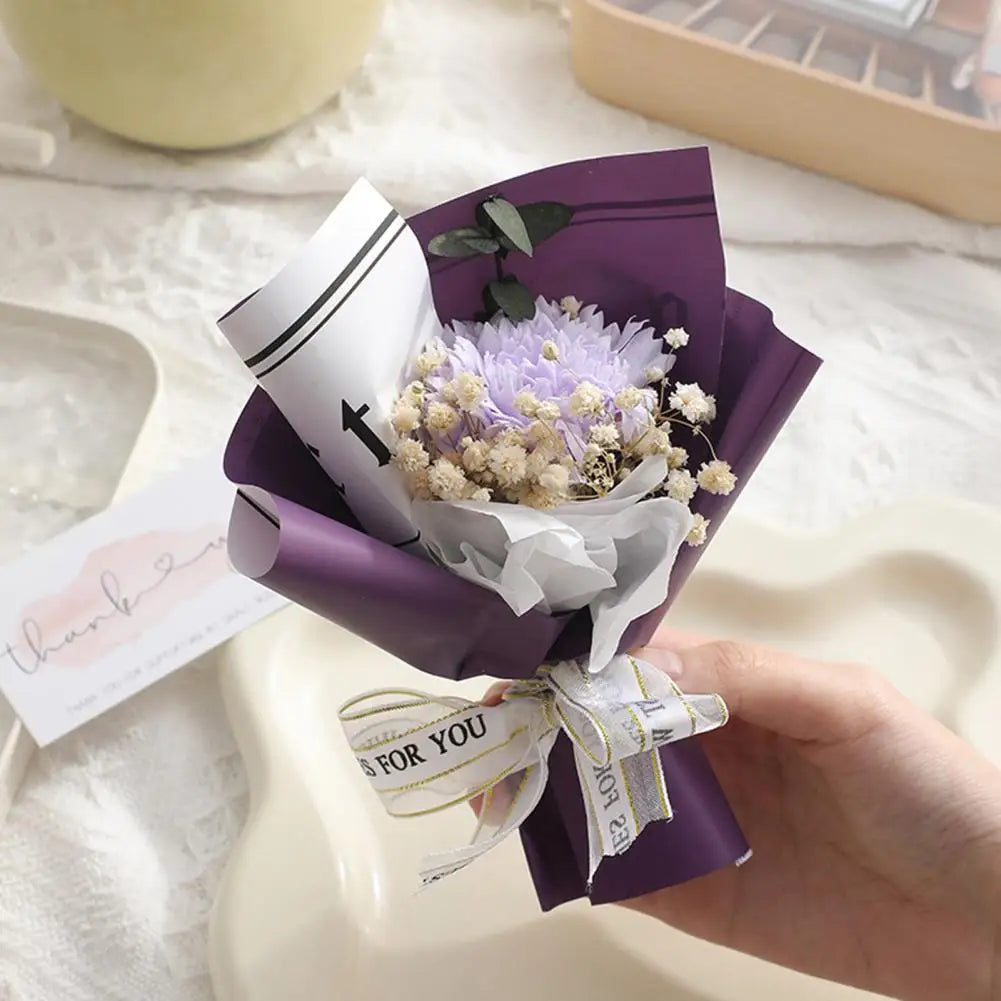 Mini Artificial Rose Bouquet – Handcrafted Fake Flowers Decor Artificial Flower Bouquet Nixie