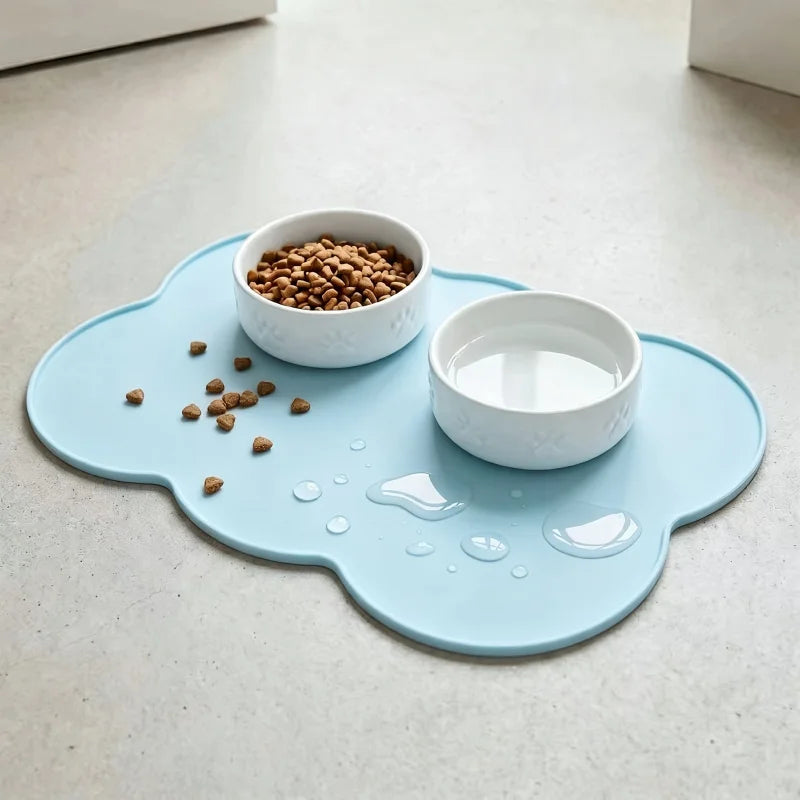 Silicone Pet Feeding Mat for Dogs & Cats | Waterproof Bowl Mat