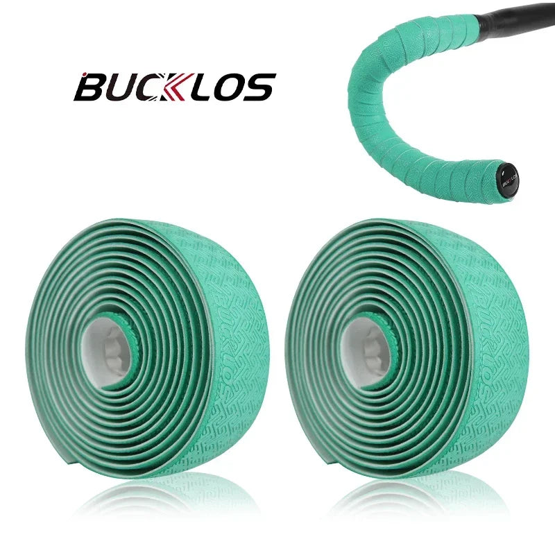 BUCKLOS Bike Handlebar Tape – Non-Slip Road & Gravel Wrap Handlebar Tape Nixie BIANQI GREEN