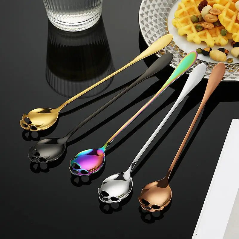 Skull Stainless Steel Spoon – Coffee, Dessert & Bar Stirrer