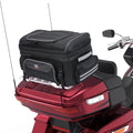 KEMITOUR 40L-50L Expandable Motorcycle Tail Bag | Trunk Rack Bag Motorcycle Tail Bag Nixie black