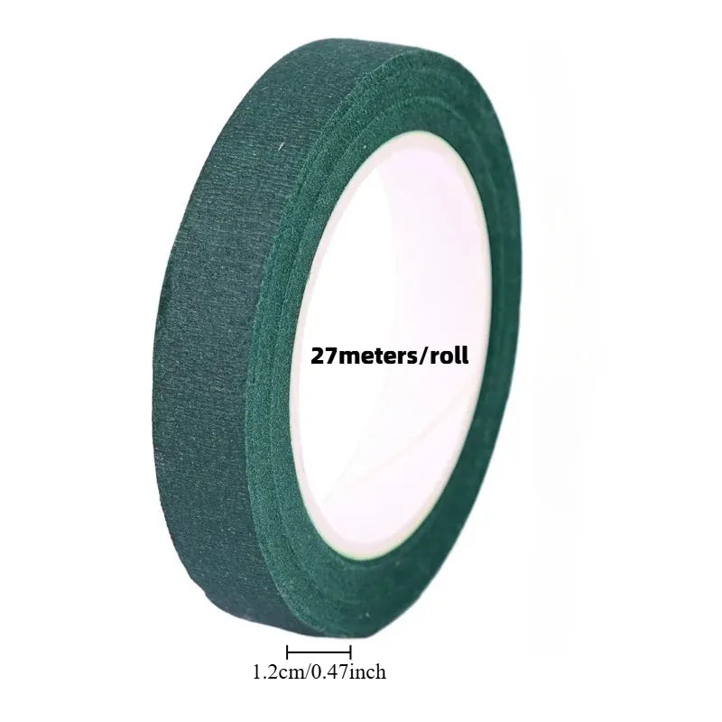 Green Self-Adhesive Floral Tape for DIY Bouquets & Wedding Décor Floral Craft Tape Nixie