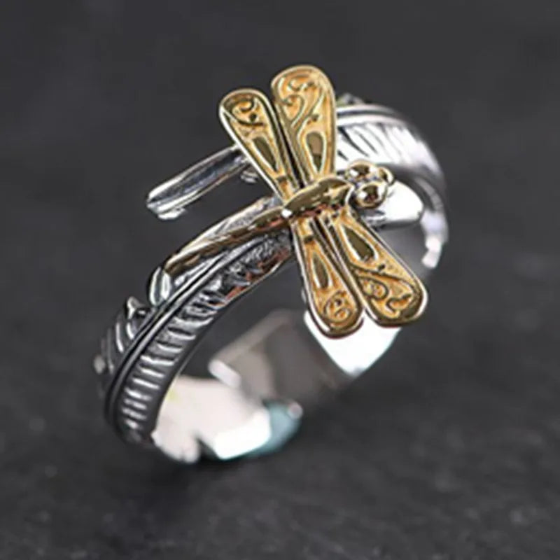 Vintage Punk Dragon Snake Tiger Adjustable Ring | Unisex