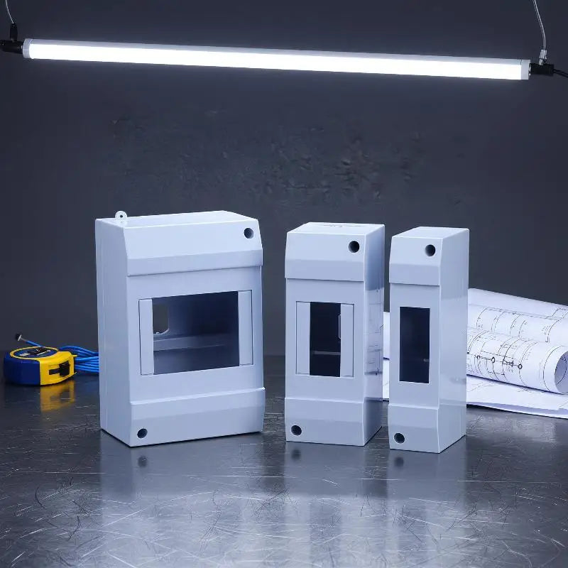 1-8P Flame Retardant ABS Circuit Breaker Surface Mount Enclosure Box