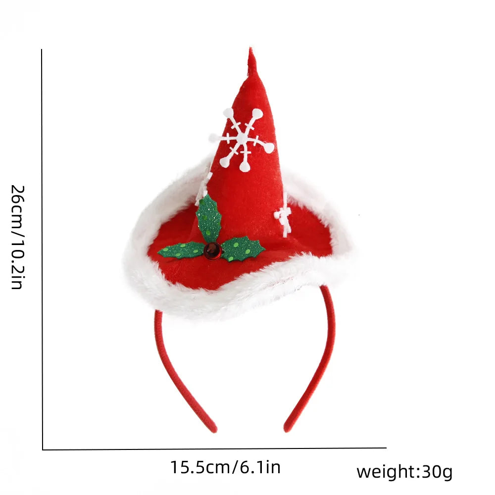 Cute Santa Claus Christmas Headband – Funny Xmas Hair Accessory