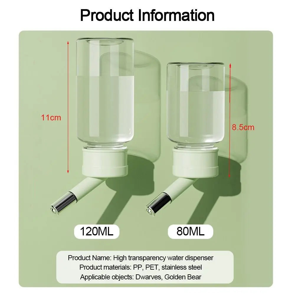 Leakproof Hamster Water Bottle – Hanging Cage Dispenser