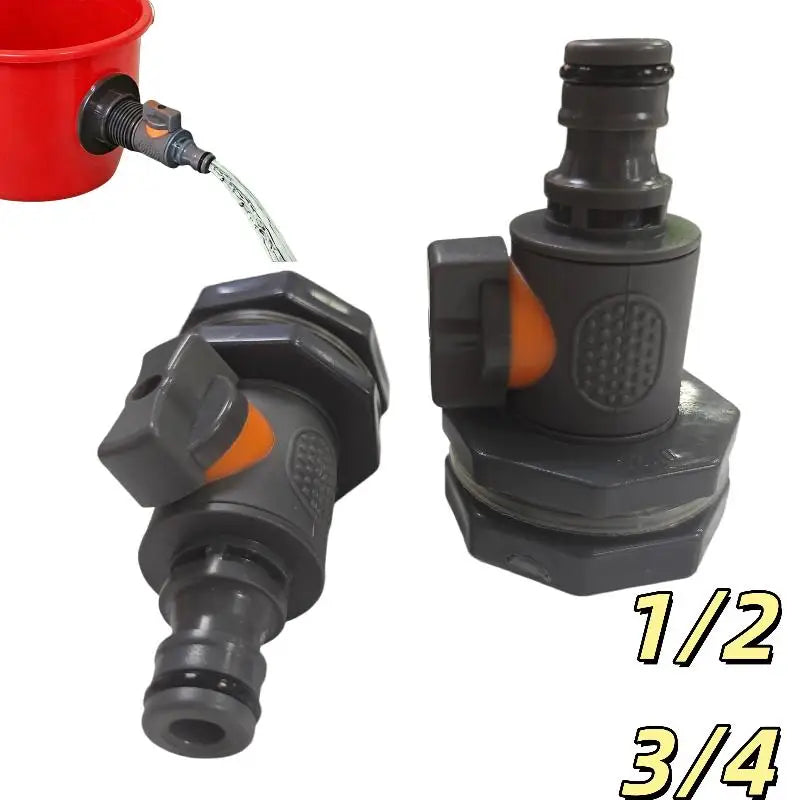 PVC IBC Water Tank Adapter with Valve for Garden Irrigation