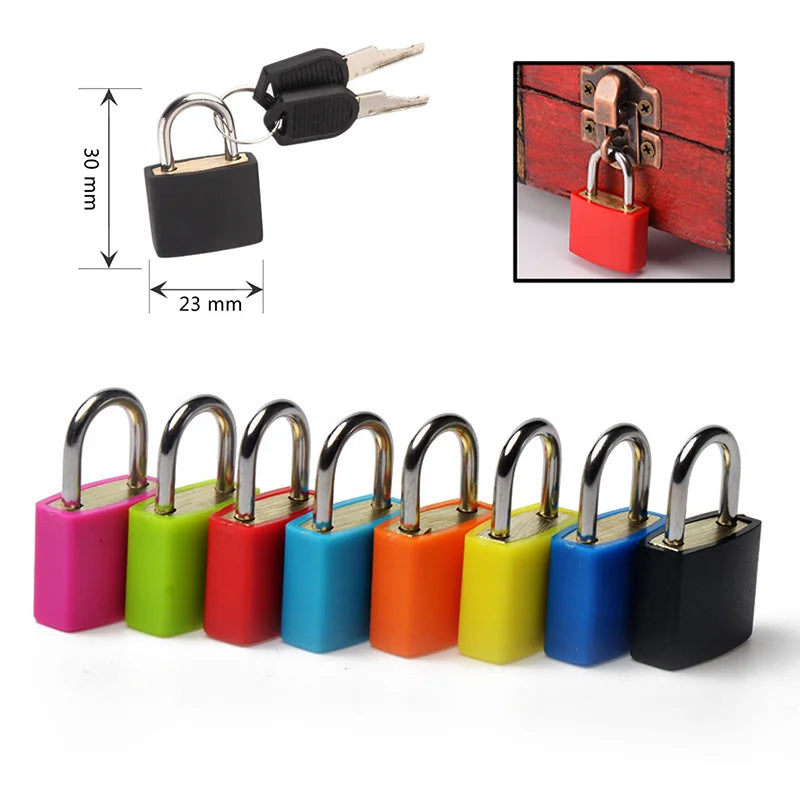 Mini Steel Keyed Padlock – Travel Luggage & Diary Lock + 2 Keys Keyed Padlock Nixie