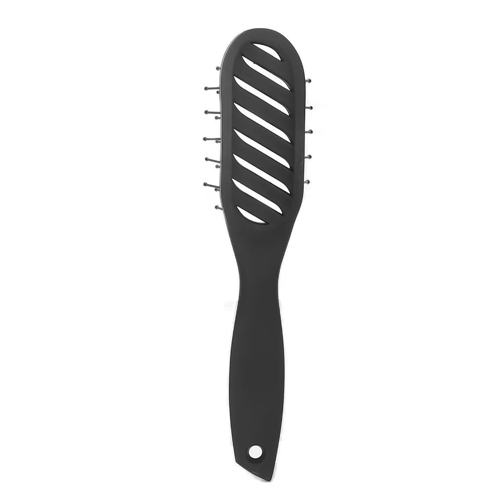 Curved Vent Hair Comb with Nylon Bristles – Travel & Daily Hair Comb Nixie A