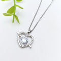 Arrow Through Heart Pendant Necklace – Copper & Stainless Steel Pendant Necklace Nixie XL1200-104