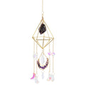 Hanging Crystal Suncatcher for Window & Garden Décor Crystal Suncatcher Nixie Purple