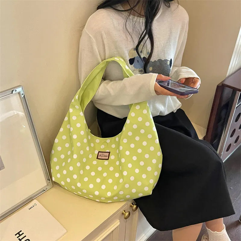 Nixie Polka Dot Tote Bag – Large Women's Shoulder Bag