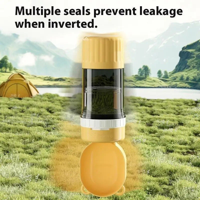 Portable Dog Water Bottle & Food Dispenser for Travel Pet Travel Bottle Nixie