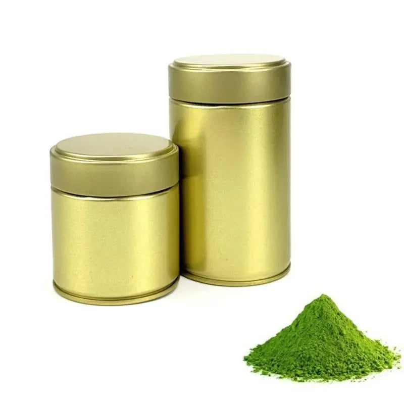 Portable Mini Tinplate Matcha Tea Canister – Airtight Spice Jar Airtight Tea Canister Nixie