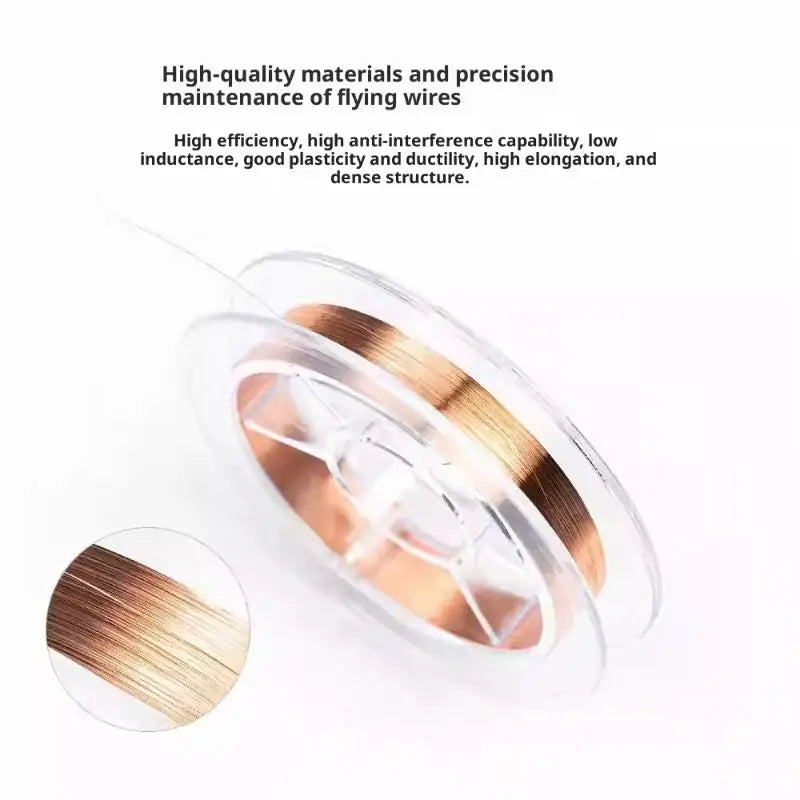 Super Fine Copper Jumper Wire 0.04mm 100m for PCB Repair PCB Repair Wire Nixie