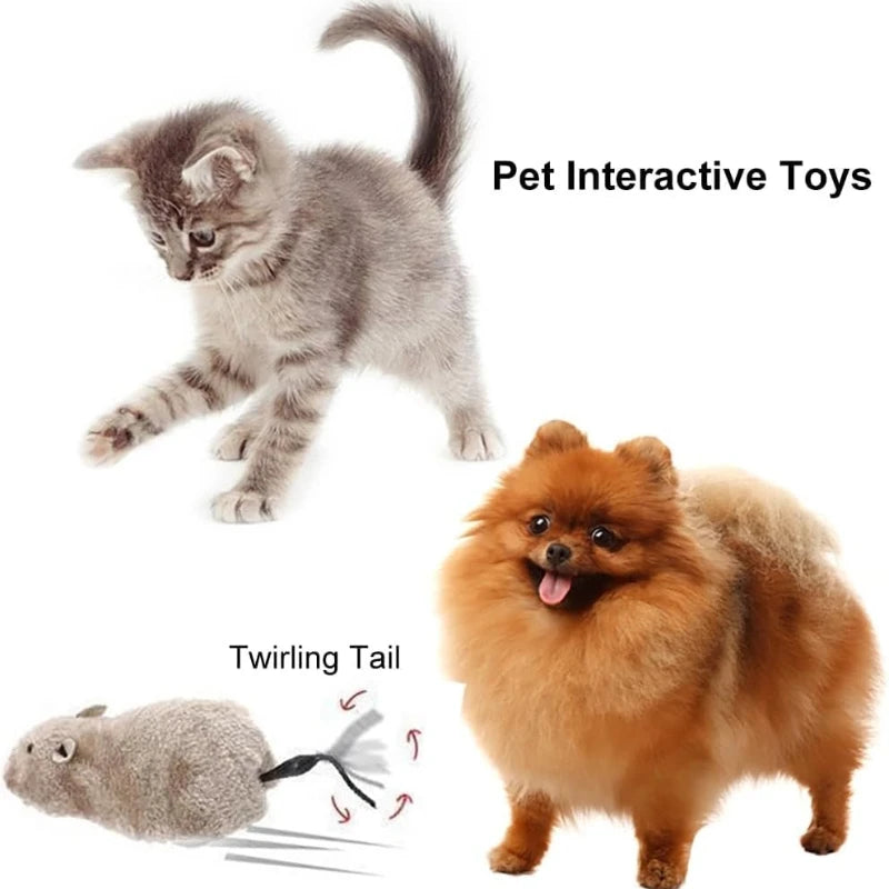 Interactive Pet Swinging Tail Toy – Battery-Free Cat & Dog Chase Interactive Pet Toy Nixie