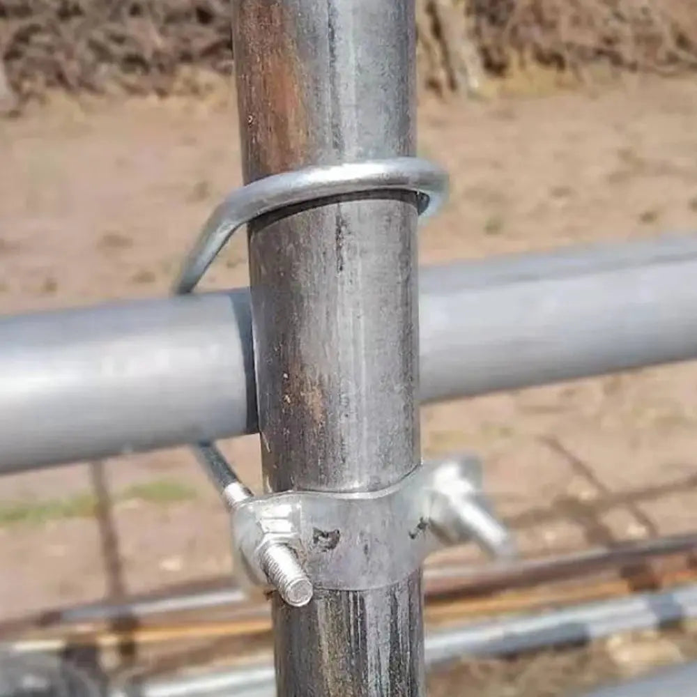 Double U-Bolt Cross Clamp Scaffolding Steel Pipe Connector Pipe Clamp Connector Nixie