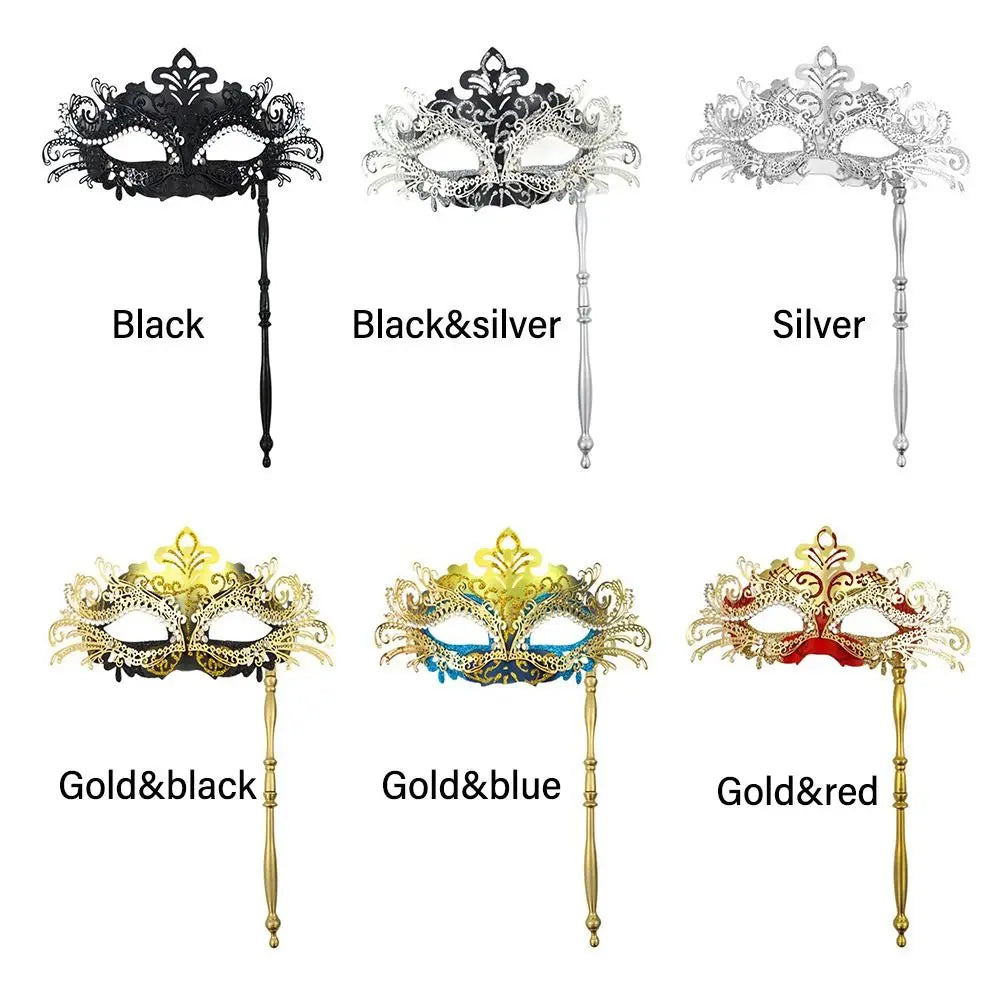 Mardi Gras Phoenix Masquerade Mask with Holding Stick Costume Masquerade Mask Nixie