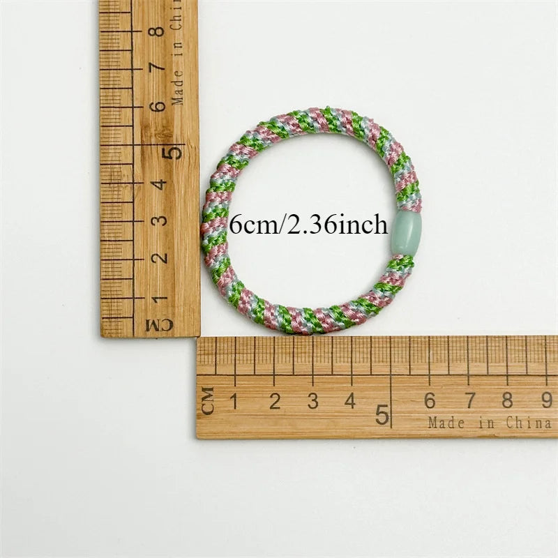 8-Pack Colorful Elastic Hair Ties for Ponytails & Hairstyles