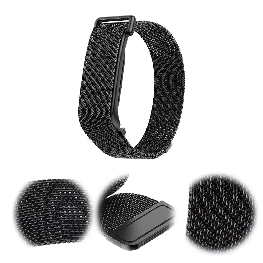 Stainless Steel Magnetic Mesh Band for Fitbit Air – Adjustable Smart Watch Band Nixie