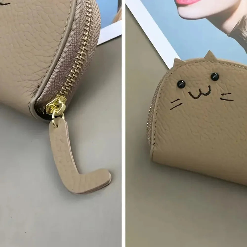 Cartoon Cat Wallet Women Multi-Card Slots Cute Coin Purse Fashion Coin Purse Nixie
