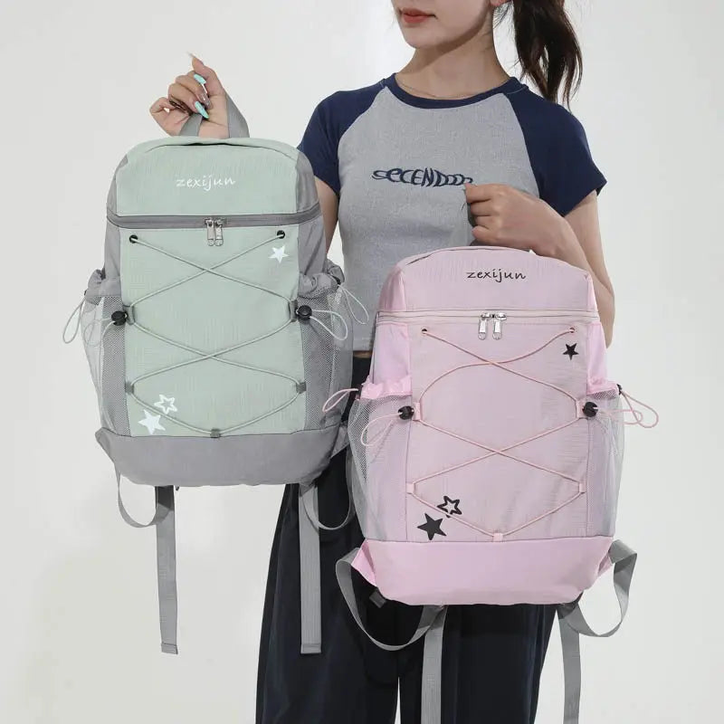 Nixie Large Drawstring Backpack – Lightweight Travel & Hiking Bag Travel Backpack Nixie