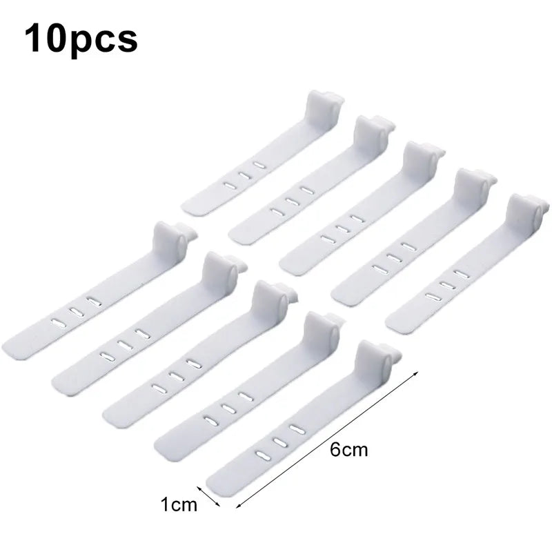 Dustproof Cable Organizer Box – 8-Compartment Clear Desktop Storage