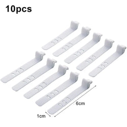 Dustproof Cable Organizer Box – 8-Compartment Clear Desktop Storage
