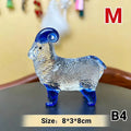Crystal Sheep Figurine 2027 Zodiac Statue Home Décor Ornament Zodiac Figurine Nixie B4
