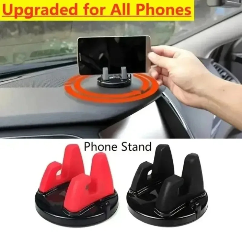 Silicone Car Dashboard Phone Holder 360° Rotatable Anti-Slip Mount