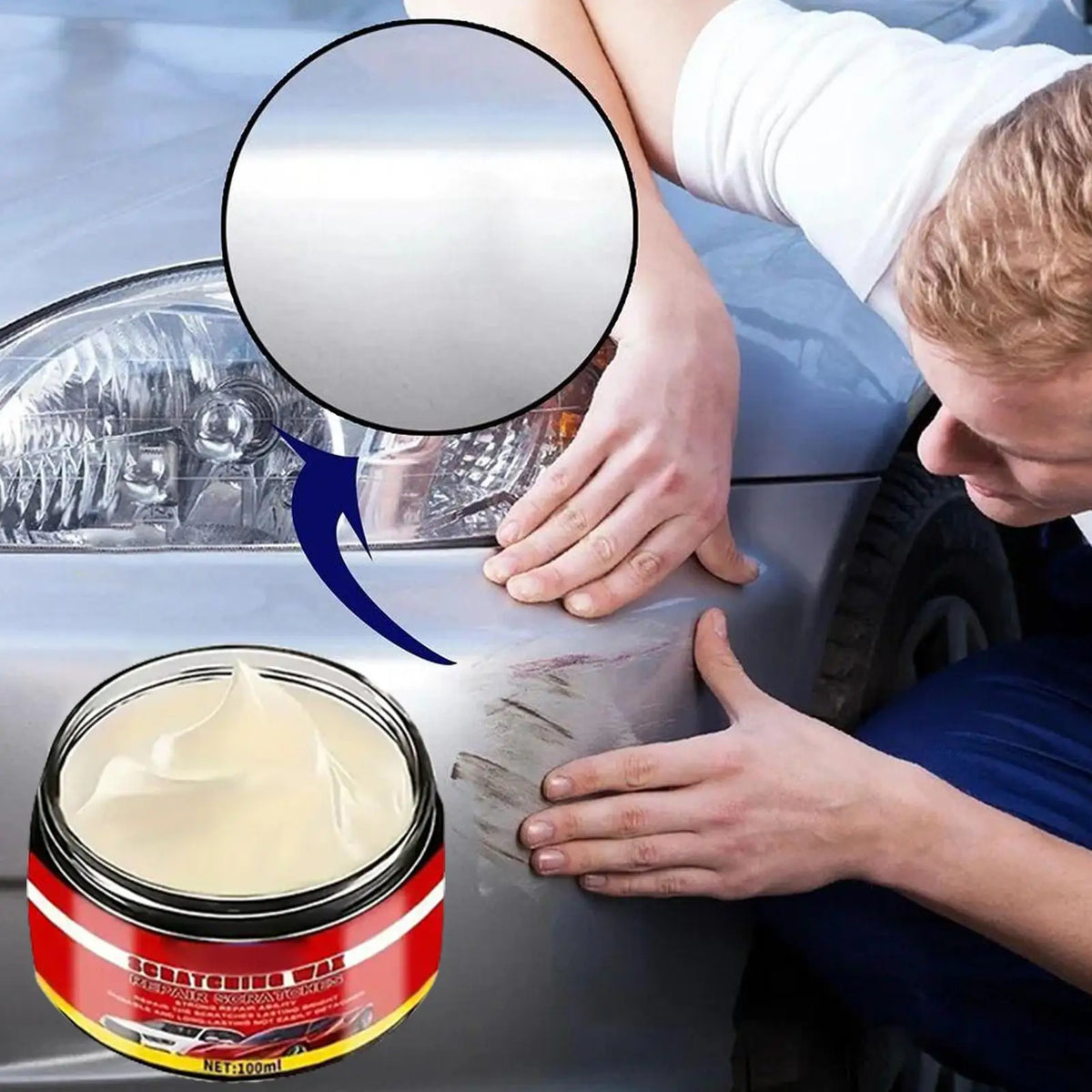 Car Scratch Remover & Nano Polish with Sponge 100ml