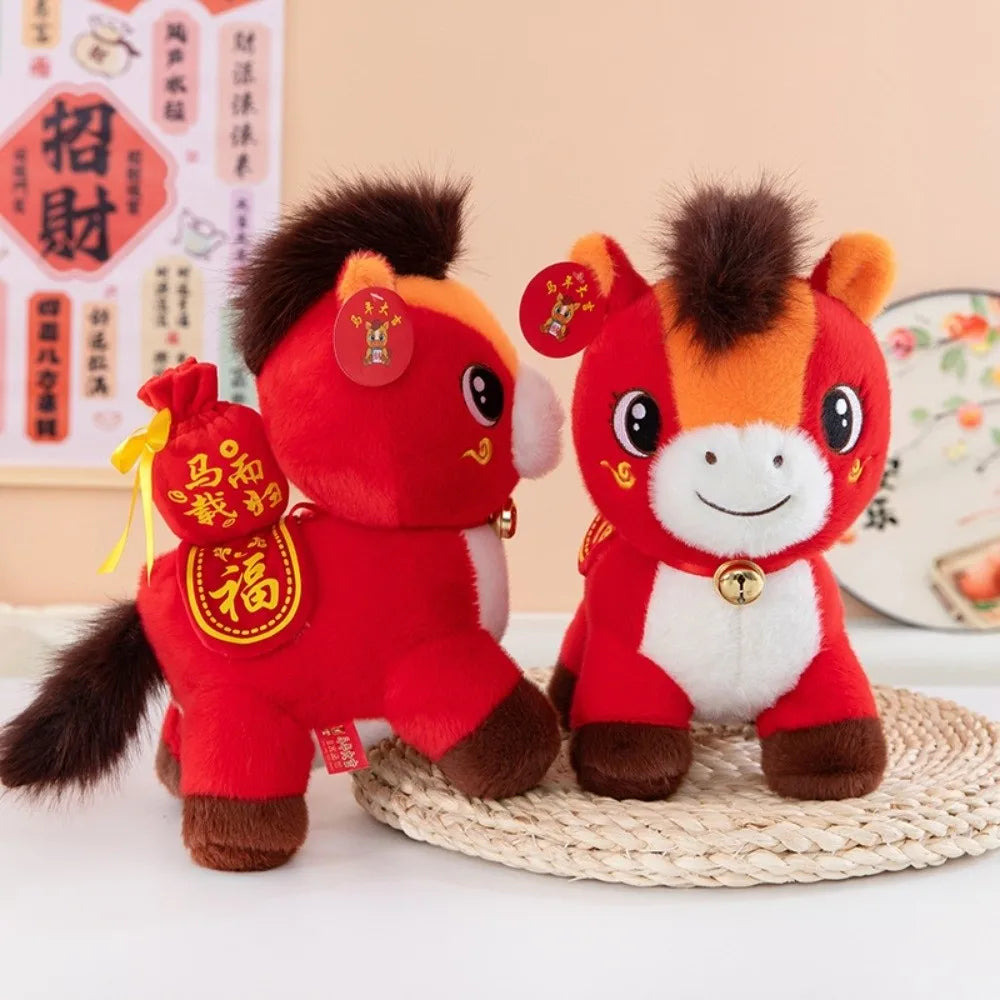 Chinese Zodiac Horse Plush Doll 20cm – Lunar New Year Gift