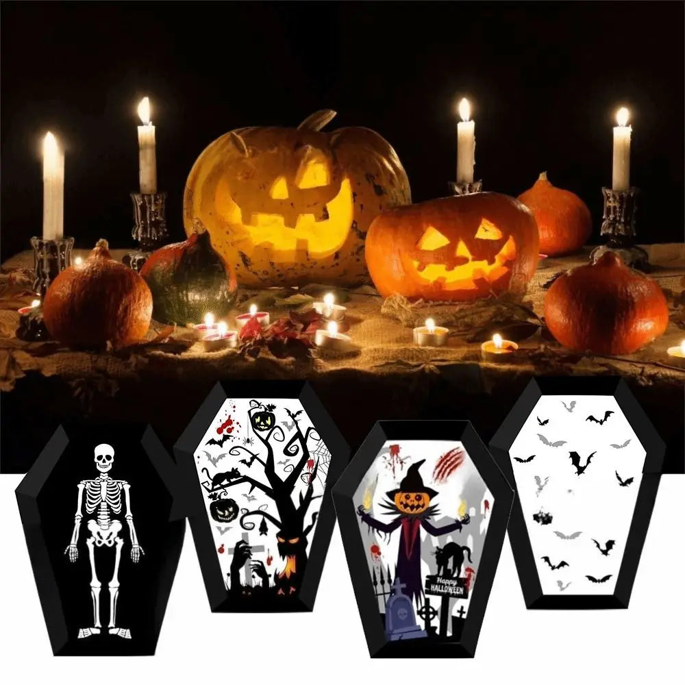 Halloween Paper Cookie Gift Boxes & Food Trays – 12 Pcs