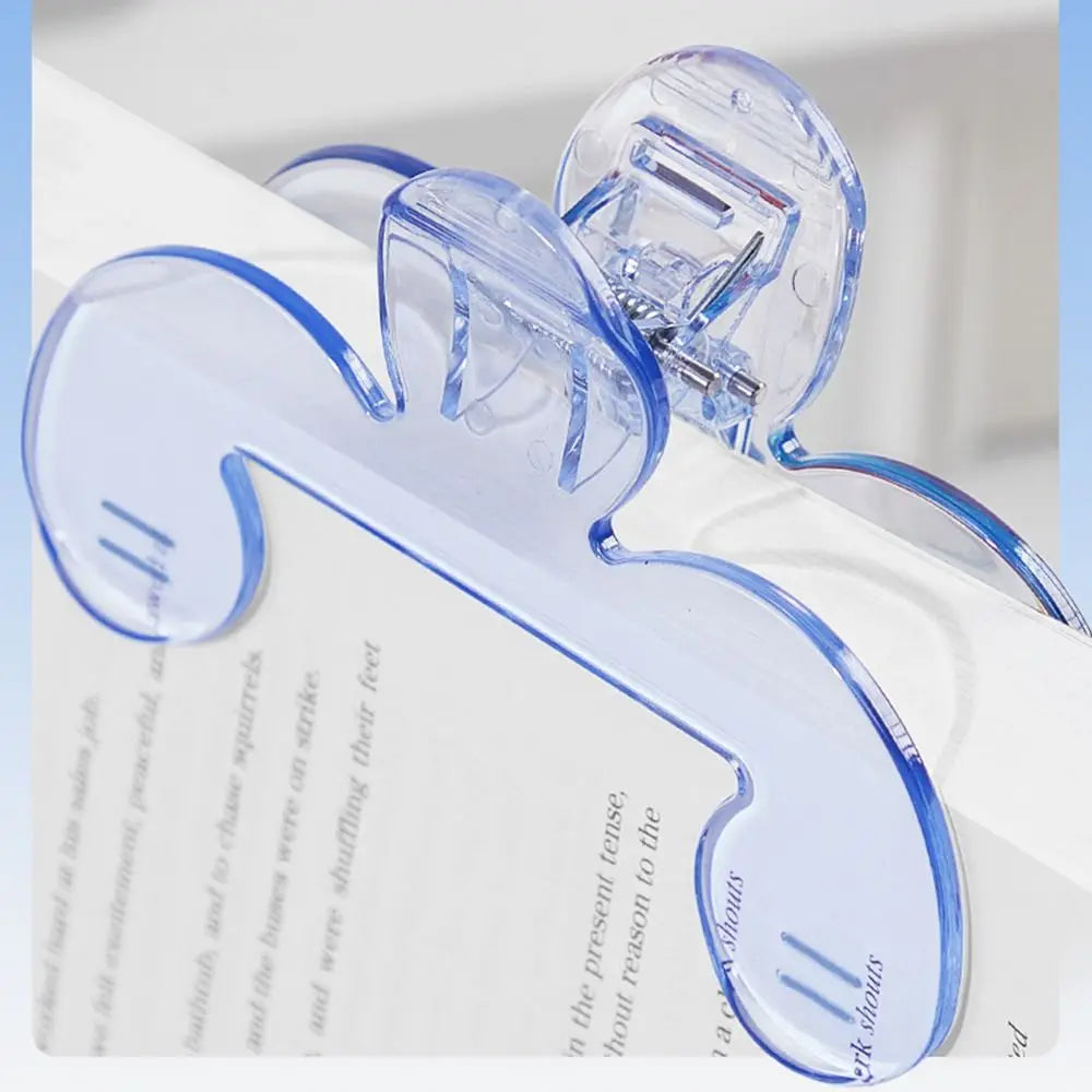 Transparent Acrylic Book Clip Holder 12° Anti-Slip Reading Stand
