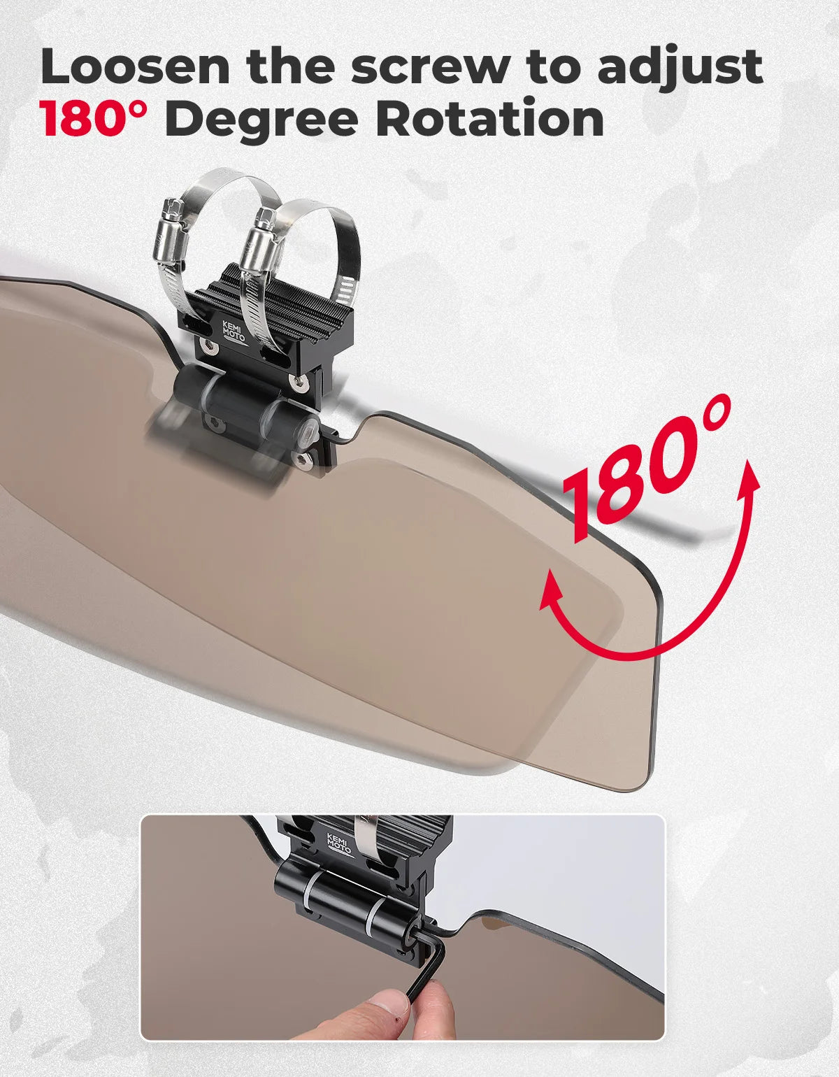 KEMIMOTO Oversized UTV Sun Visor – Polaris, Can-Am & More UTV Sun Visor Nixie