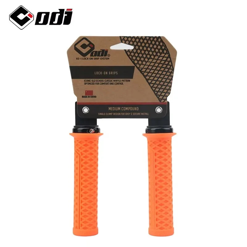 ODI Silicone MTB Bike Handlebar Grips – BMX & Folding Bike Bike Handlebar Grips Nixie VS21-Orange