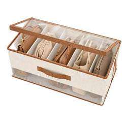 Clear Window Collapsible Closet Storage Bin with Lid